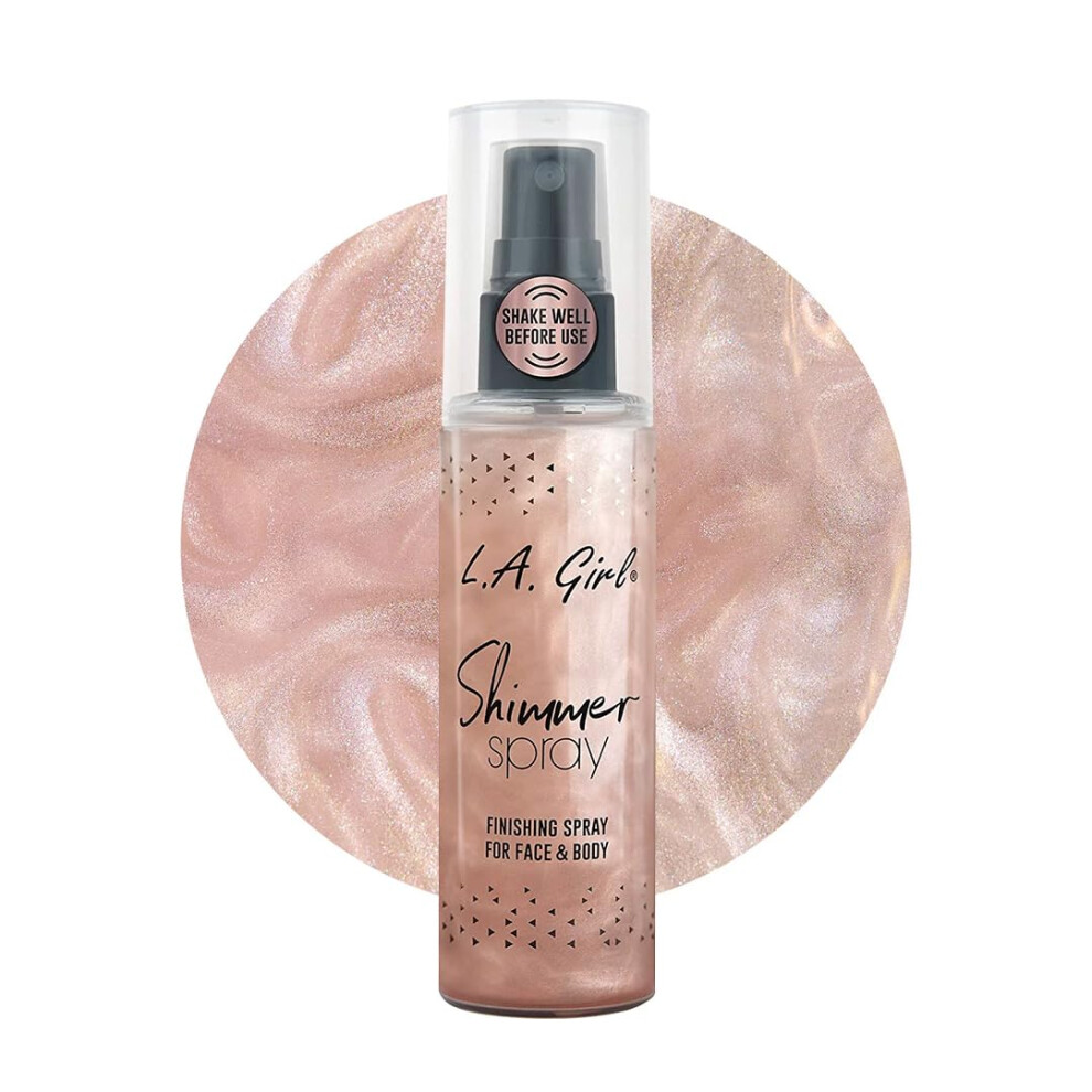 Los Angelesin Tytt Gold L.a. Girl Shimmer Spray Rose 2.7 Fl Oz