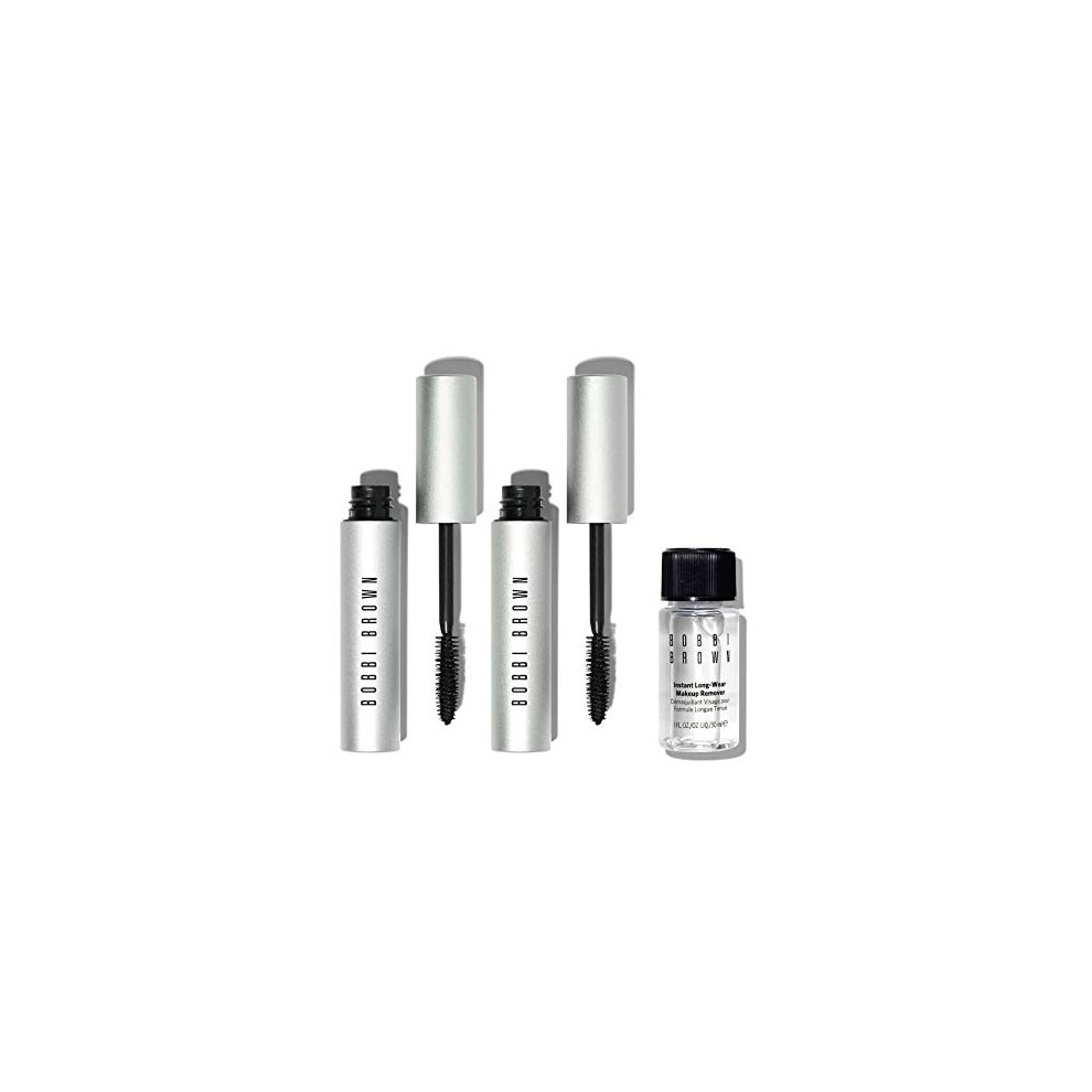 Bobbi Brown Smokey Eye Mascara Duo Set Two Smokey Eye Mascaras and Mini Instant LongWear Makeup Remover  1 Count