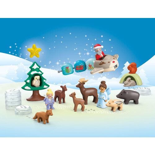 PLAYMOBIL Calendrio do Advento Playmobil Junior: Natal com neve 1