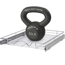 HOLDNSTORAGE Pull Out Cabinet Organizer Heavy Duty Caddy w/Lifetime Limited Warranty -20? x 21? - Requires At Least 21-1/4Cabinet Opening Steel Met