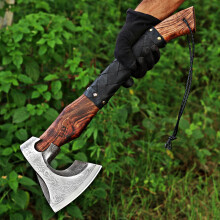 Handmade Viking Axe with carbon steel blade ash wood handle,unique gft
