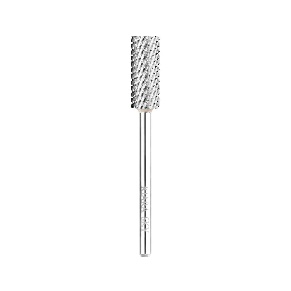 Kiara Sky Universal Nail Drill Bit For E-File Non-Coated Stainless Steel With Safety Edge For Cuticle And Nails Care Small Barrel Coarse Bit Silver 810082610437