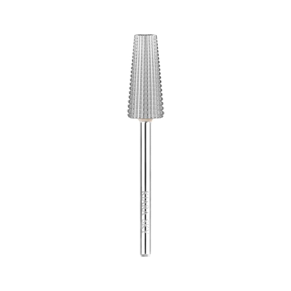 Kiara Sky Silver Universal Nail Drill Bit For E-File Non-Coated Stainless Steel With Safety Edge For Cuticle And Nails Care 5-In-1 Fine Bit