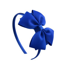Lovefairy Girl's Fashion Pure Color Bowknot Headband Multicolor Optional for Travel Photography Daily Life (Royal Blue)