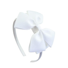Lovefairy Girl's Fashion Pure Color Bowknot Pandeb?nd Flerfarvet valgfrit til rejsefotografering Dagligliv (hvid)