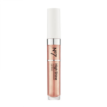 No7 High Shine Lesk na rty - Pink Latte - Hydratacn lesk na rty s vysokm leskem s jojobovm olejem na rty - Hydratacn dlouhotrvajc make-up na rt