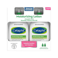 Cetaphil Hidratl Lotion Szraz norml rzkeny borre avokdolajjal s esszencilis B5 s B3 vitaminokkal  20 fl oz 2 Count