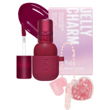 Kaja Lip & Blush Glazed Keychain Stain - Jelly Charm 01 Cherry Spritz | con complesso di tre bacche, estratto di limone e squalano d'oliva, tinta