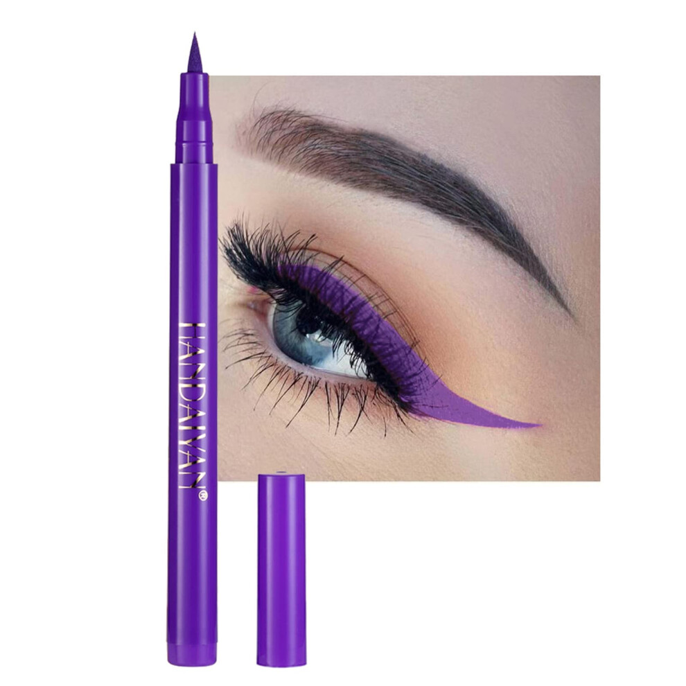 Liquid Vegan Eyeliner  Colorful Neon Eyeliner Pencil  long-lasting  waterproof  smudge proof  sharp tip  quick dry  easy cleansing Makeup Gift for Wom-image-OPC-PGDP268-NEW