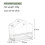 Large wall Plastic birdcage Transparent small pet 5