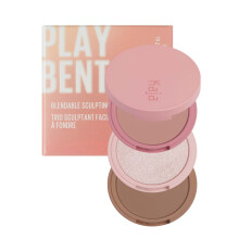 Kaja 3-in-1 mischbares Bildhauer-Trio Play Bento | mit Mango Seed Butter Cream Bronzer Powder Blush und Highlighter 00 Sugar Cookie