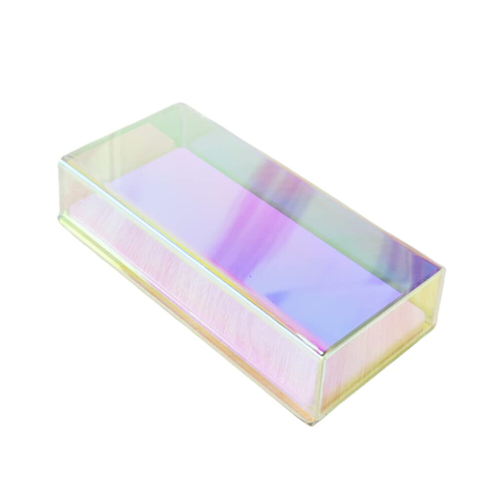 Liximmazn Grafting False Eyelash Acrylic Extension Pallet Organizer Eyelash Extension Glue Tweezers Plate Makeup Palette Dustproof Storage Box Displ
