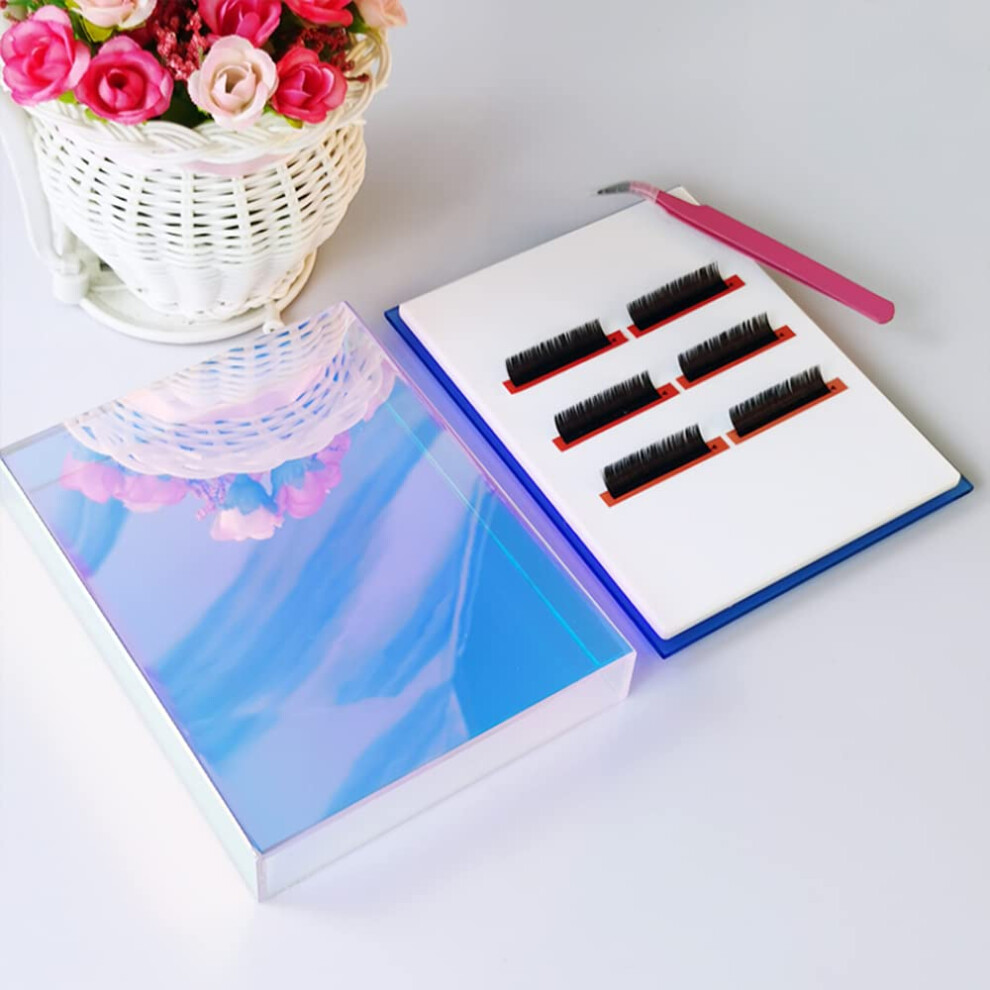 Palette De Rangement Pour Extensions De Cils En Acrylique, Organiseur Pour Extensions De Cils, Colle, Pince à éPiler, Palette De Maquillage, BoîT-image