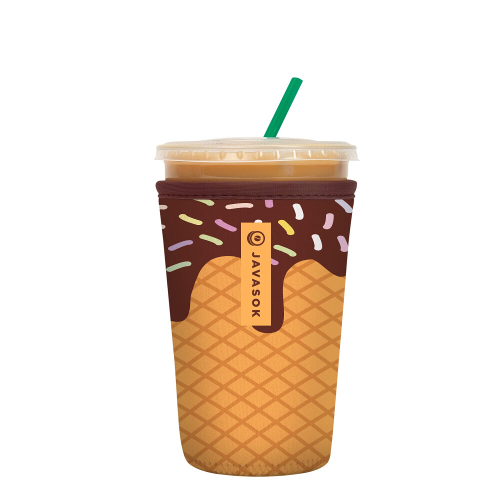 Sok It Java Sok Eiskaffee & Kalte Limonade, Isolierte Neopren-Becherh Lle (I Scream You Scream, Medium: 22 28 Oz)-image