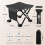 Camping Stool, Stool for Fishing Walking, Black 6