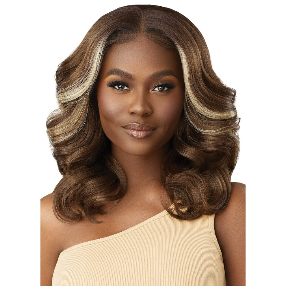 Outre Lace Front Wig - Perfect Hair Line 13X4 - Imani (Drff/Ginger Brown)