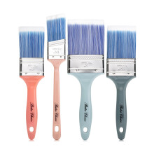 Bates Vintage Color Plast Handtag Mlarborstar - 4-pack bets & mbelborstar Idealisk fr vggar och mlning