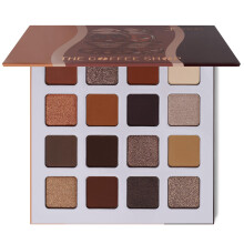 Juvia's Place Coffee Shop Lidschattenpalette     16er-Palette, Braunbraun und satte dunkle Schokolade, matt und schimmernd, hochpigmentierte und bu