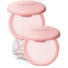 THESAEM Saemmul Perfect Pore Pink Pact - Sminkbefejezo prselt pder a faggyszablyozshoz s a prusok minimalizlshoz Calamine Setting Pdercsom
