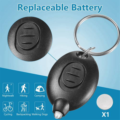Mini Keychain LED Flashlight Badge Lights with White Beam 2