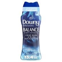 Downy Infusions In-Wash W   scheduft-Booster-Perlen BALANCE, frischer Regen und blauer Eukalyptus, 13,4 oz
