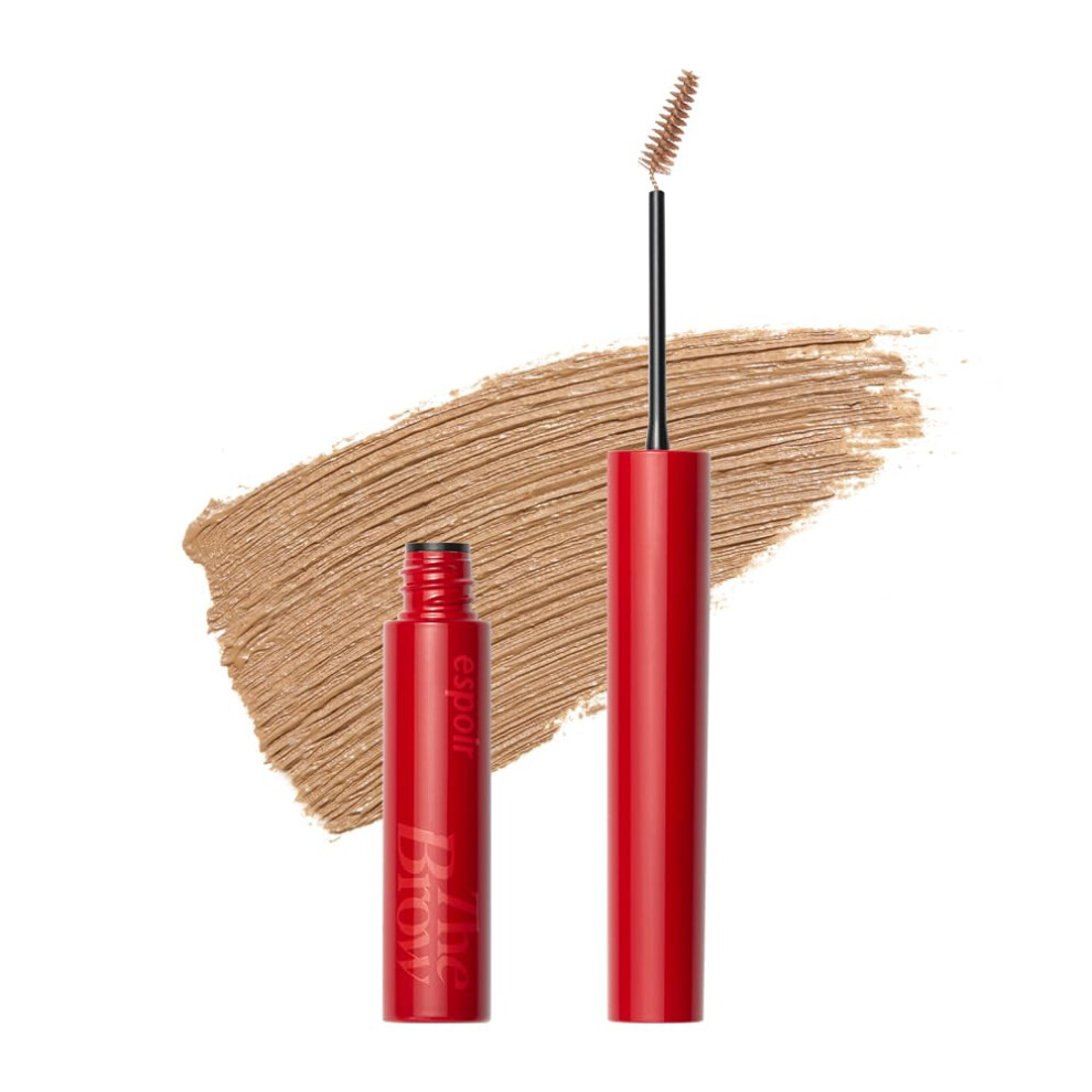 Espoir Beige The Brow Color Fixing Cara #1 0.1 Fl Oz | Easy Fixing Without Clumping With Skinny Brush | Long Lasting Smudgeproof Eyebrow Mascara | Sof