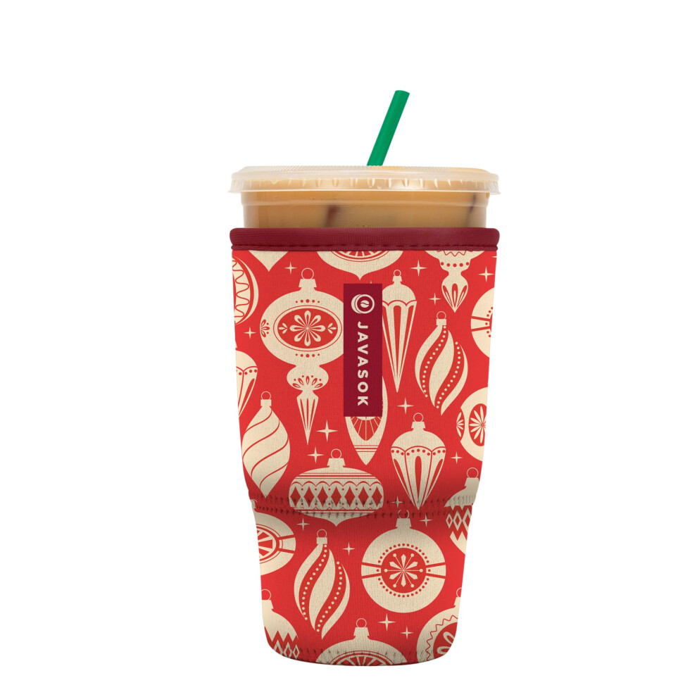 Sok It Java Sok Iced Coffee & Cold Soda Insulated Neoprene Cup Sleeve (Vintage Baubles  Large: 30-32oz)-image-OPC-PGDPNK7-NEW