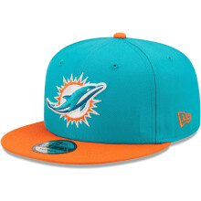 New Era NFL 9FIFTY 2-Tone Adjustable Snapback Hat Cap One Size Fits All (Miami Dolphins)