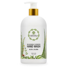 THERAPINA Aromatherapy Luxury Liquid Hand Soap - Vegan Moisturizing Hand Wash with Aloe Vera Botanical Oils Aloe Jojoba Scent - Fancy Liquid H