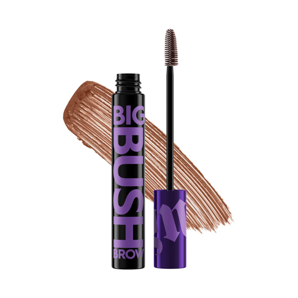Urban Decay Big Bush Volumizing Tinted Eyebrow Gel (Gingersnap - Auburn)  Waterproof  Smudge-Resistant  Flake-Resistant  Buildable Brow Gel Fibers  Up