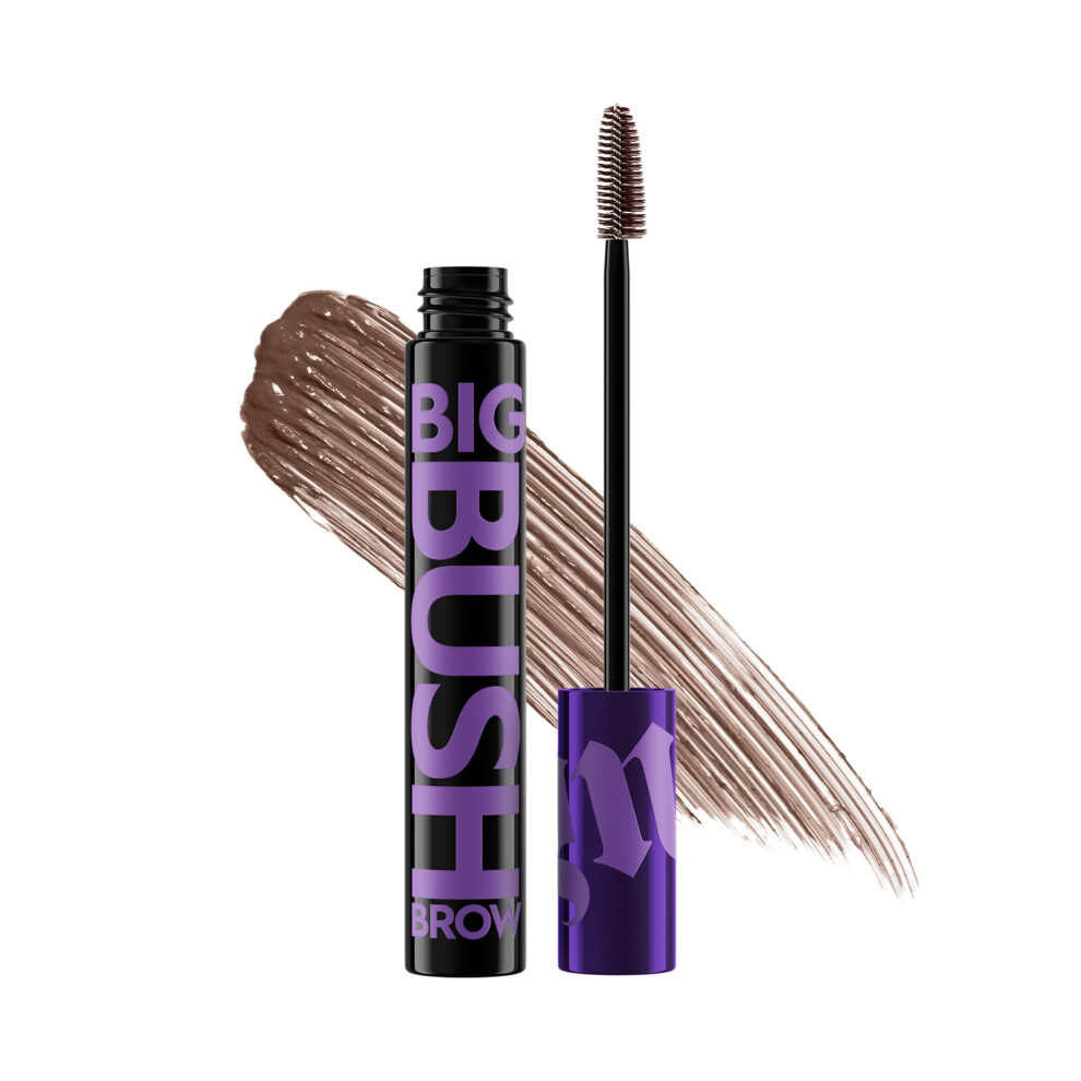 Urban Decay Big Bush Volumizing Tinted Eyebrow Gel (Brunette Betty - Warm Brown)  Waterproof  Smudge-Resistant  Flake-Resistant  Buildable Brow Gel Fi