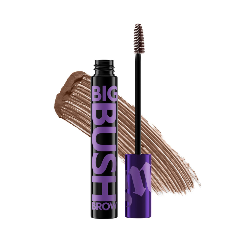 Urban Decay Big Bush Volumizing Tinted Eyebrow Gel (Caf? Kitty - Warm Medium Brown)  Waterproof  Smudge-Resistant  Flake-Resistant  Buildable Brow Gel