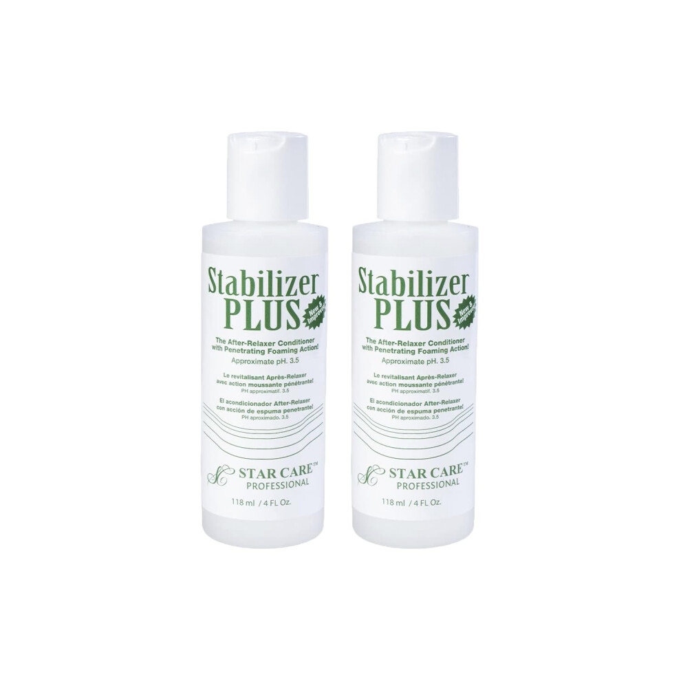 Star Care Stabilizer Plus The After-Relaxer Conditioner With Penetrating Foaming Action Approximate Ph. 3.5 (4 Fl Oz (Pack Of 2))