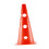 12 Inch Color Perforated Plastic Cone 10 Pack Set - with Storage Bag 6