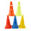 12 Inch Color Perforated Plastic Cone 10 Pack Set - with Storage Bag 5