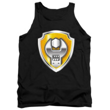 Trevco Sportswear NICK716-TK-4 Paw Patrol Rubble Decal Adult Tank Top, Black - Extra Large