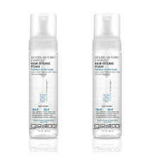 GIOVANNI Mousse Air-Turbo Charged, Styling Foam - Lätt för Naturliga Lockar, Medium till Fast Håll