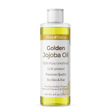 Viva Doria Golden Jojoba olaj - 8 fl oz hajborre, krmkre s egyebekre - 100%-os tisztasg, finomtatlan mlyen hidratl regedsgtl olaj frfia