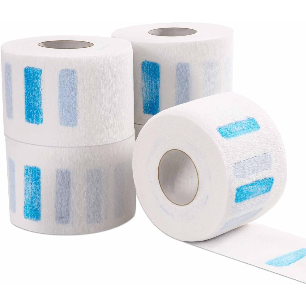 Studio Limited Disposable Barber Neck Strips Tape Paper Roll Barber Supplies Neck Strips Disposable Paper - White (1000 Strips 10 Rolls)