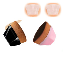 MQAPZLS Makeup Brush 2pc Fejlfri fundament Make-Up Børste Flat Top High Density Makeup Brush Multi-Purpose Blandet børste til concealer Cream Fac
