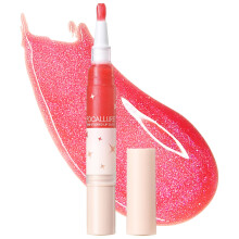 FOCALLURE Glitter Lip Gloss High Shine Shimmer Lipstick Long Lasting Plumping Lipgloss Hydrating Moisturizing Non-Sticky and Lightweight Formula for