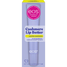 eos Cashmere Lippenbutter Vanilla Cashmere – aufpolsternde Peptide, geschmeidige, matte Lippen, Feuchtigkeit 0,35 fl oz