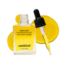 Onekind Golden State All-Natural Nourishing Facial Oil  Non-Comedogenic  Anti Aging Botanical Face Oil with Sea Buckthorn Extract  Rosehip  Carrot See