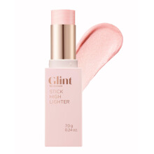 Glint Stick Highlighter (Rosy Moon 0.24oz) - Multi-Use Illuminator Stick Buildable & Blendable for Long-Lasting Natural Glow. Korean Makeup. Eyes