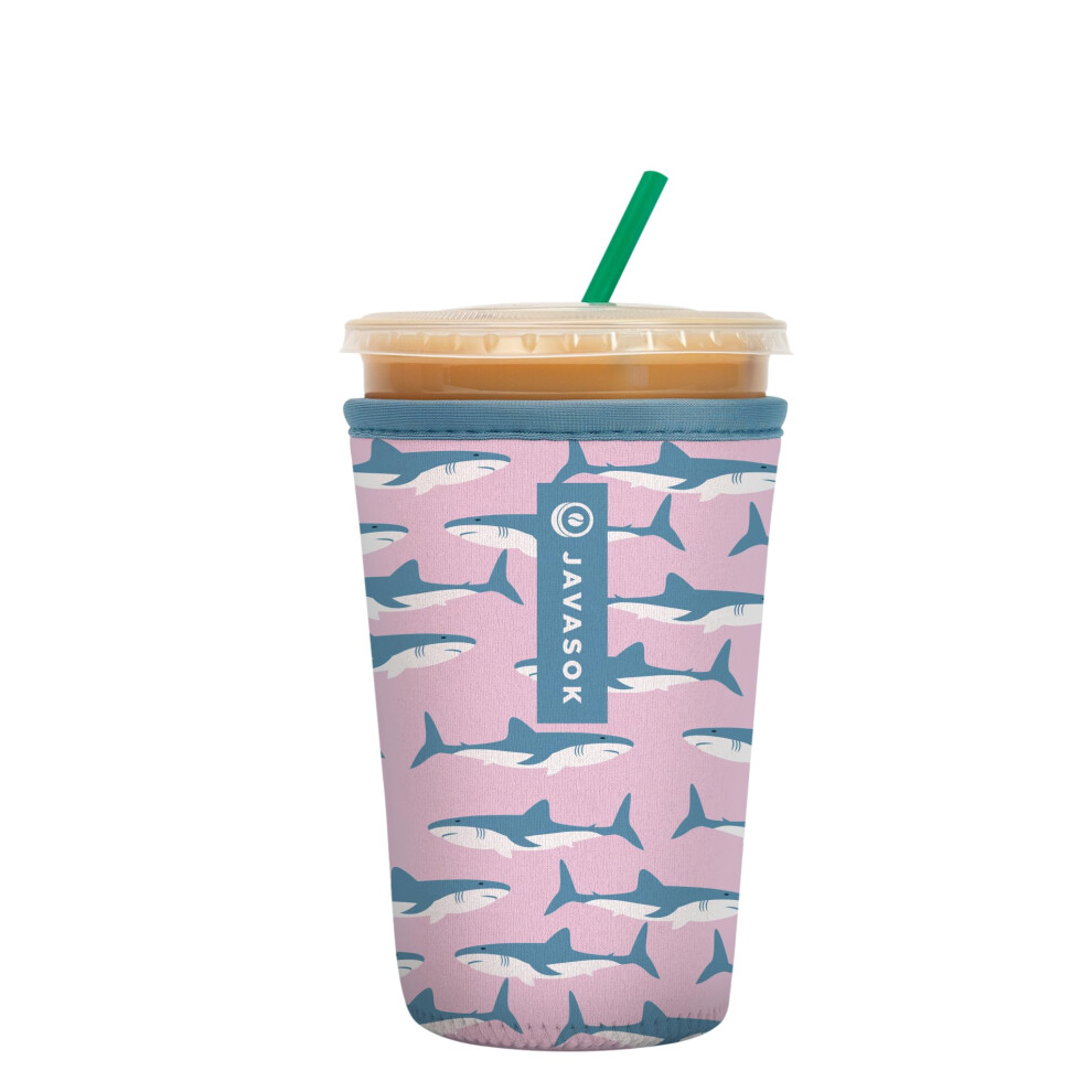 Custodia In Neoprene Isolata Per Tazza Di Caff Freddo E Bibita Fredda Sok It Java Sok (Fin-Tastic Medium: 22-28 Oz)-image