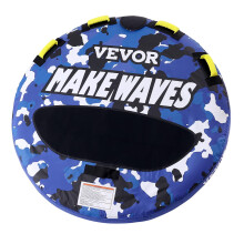 VEVOR Towable Tubes for Boating 1-2 Riders Inflatable Boat Tubes and Towables 340 lbs 51.8"""" Round Water Sport Towable Tube for Boat to Pull