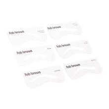 Fab Brows Lux Eyebrow Stencils | Easy Eyebrow Shaper Stencil | Tyndere Design | 6 naturlige brynformer | Passer til alle ansigter og strrelser |