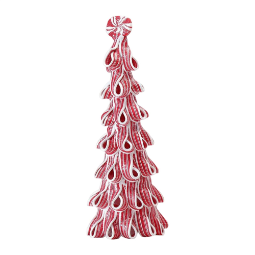 Desktop Christmas Tree Home Centerpiece Candy Cane Top Decor