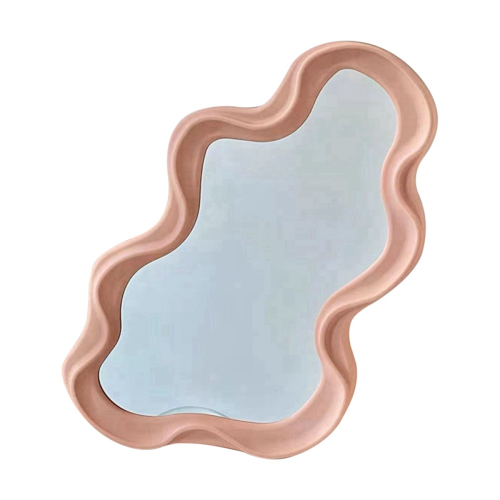 Charm Cloud Shaped Mirror - Irregular Wall Hanging for Makeup