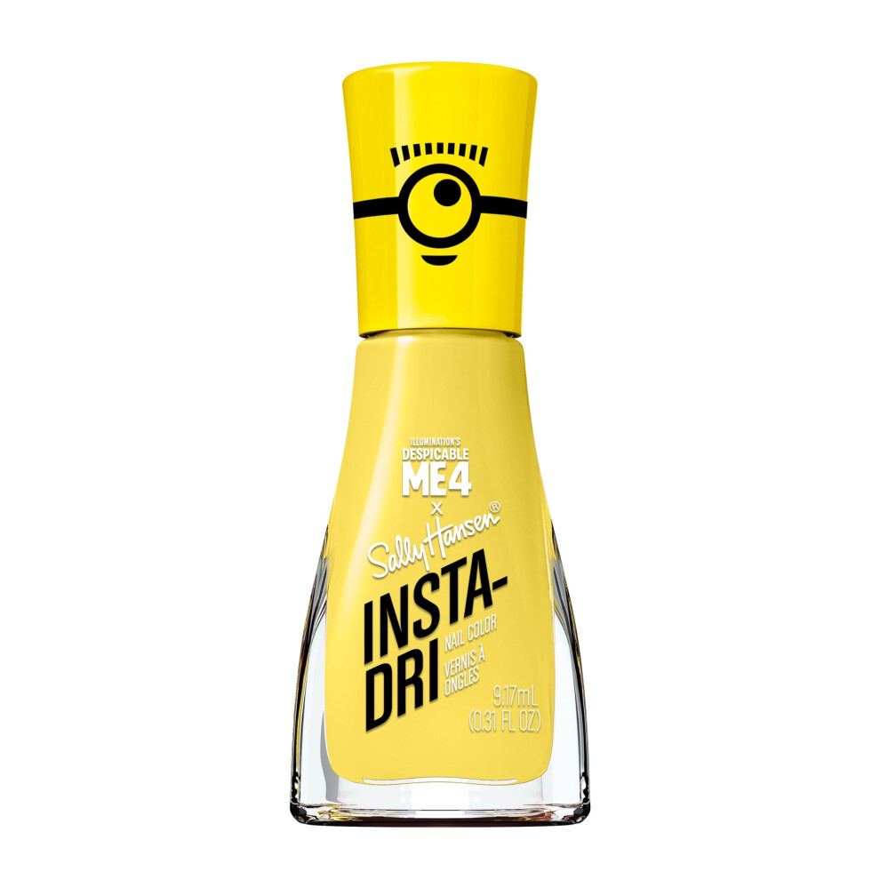 Sally Hansen Insta-Dri X Despicable Me  Hella Yella  Quick Dry  Long Lasting  Streak-Free Shine  Yellow Nail Polish